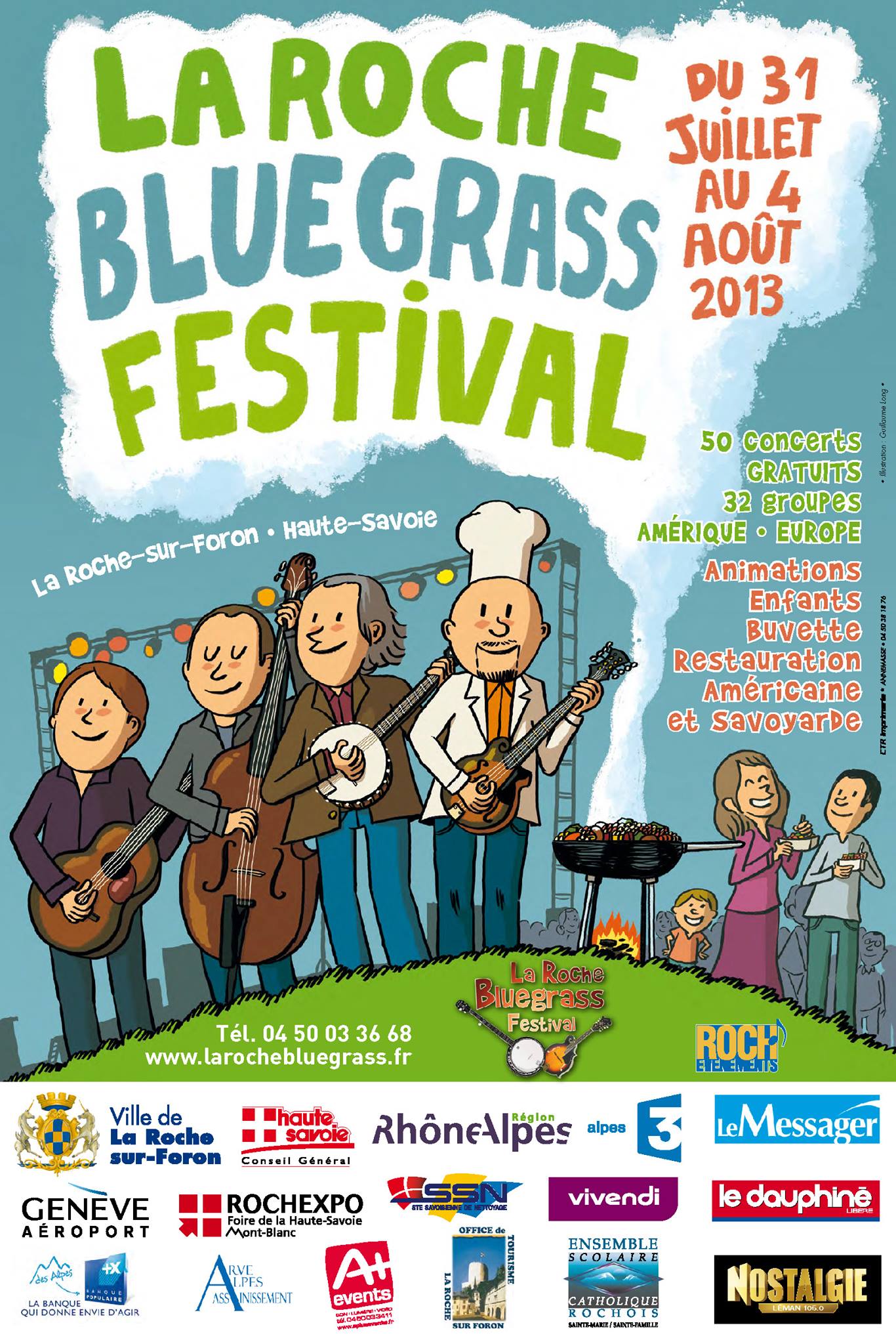 La roche Bluegrass festival affiche